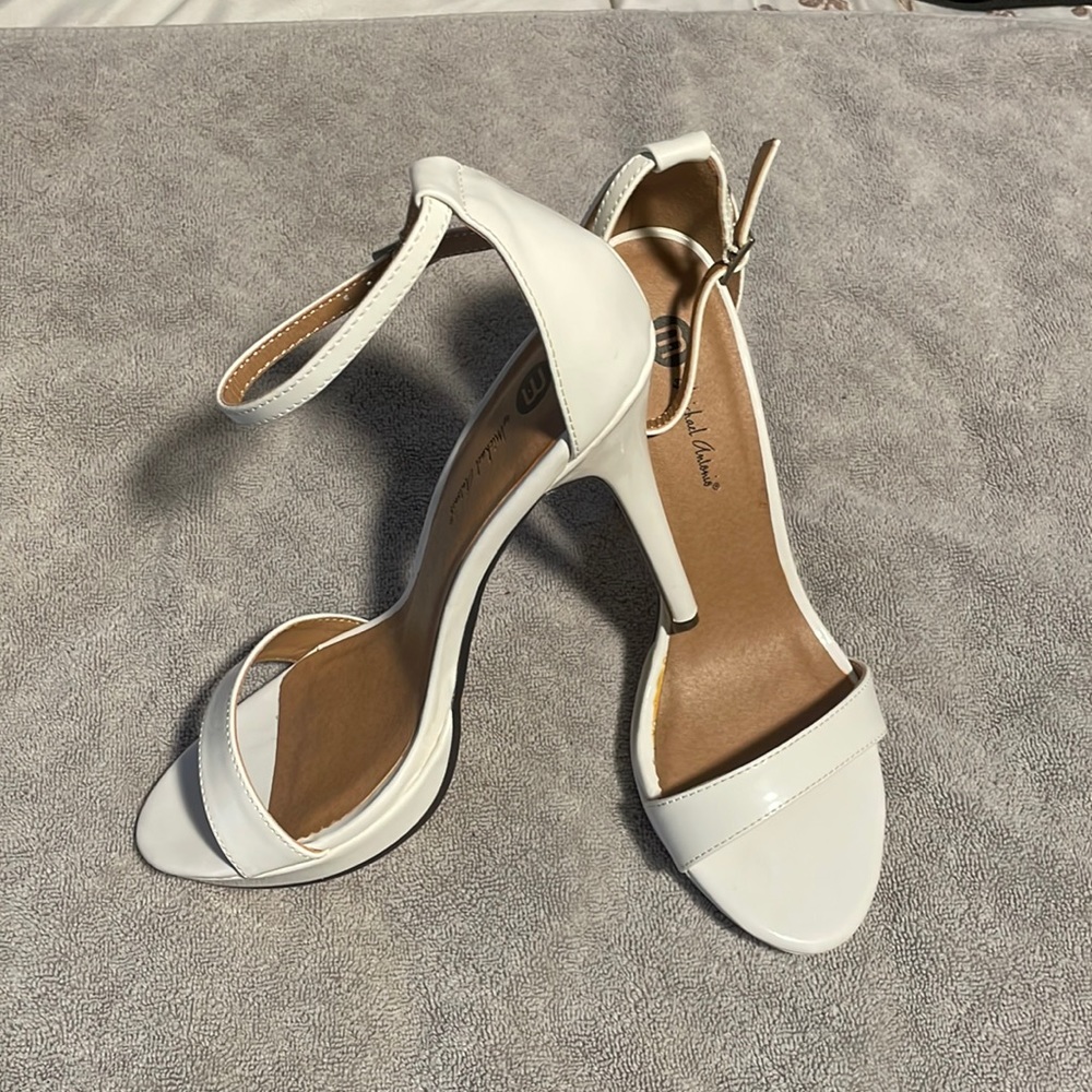 Womens white heels